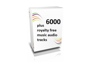 send 6000 plus royalty copyright free music audio tracks