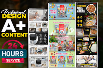 create amazon ebc content, a plus content, listing images