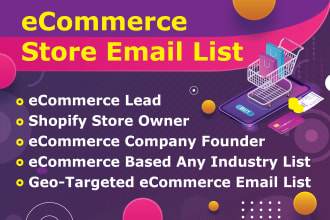 find highly targeted ecommerce leads shopify store owner emails as criteria
