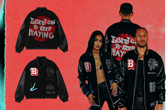 design an awesome and luxury varsity jacket