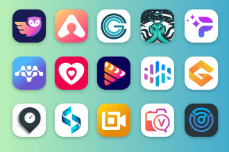 design modern mobile app logo or icon