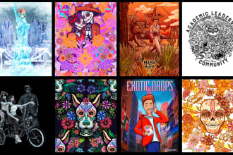 create beautiful colorful flower mexican patterns latin hispanic shirt or poster