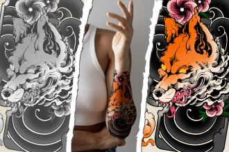 create unique japanese tattoo design