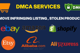 remove infringing listing and copyright stolen product shopify, etsy under dmca