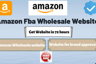 design amazon fba wholesale website, and wholesale store for brand approval