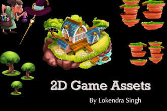 create  amazing game assets for you