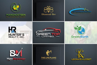 do creative modern minimalist flat business logo design
