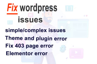 fix elementor bug,wordpress debugging, woocommerce,wordpress bug fixing