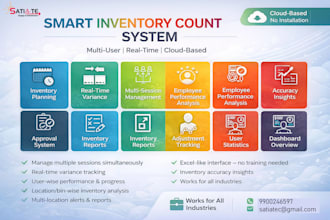 multi user inventory count audit or stock take for shop or store