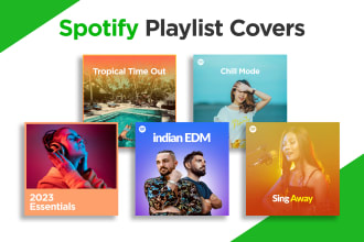 design spotify playlist cover arts and cover arts