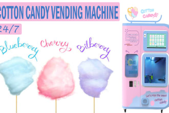 design unique and professional wrap for your vending machine