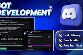 develop an advanced discord bot with dashboard