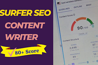write killer neuronwriter or surfer SEO content