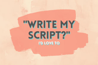 ghostwrite your movie or TV script idea
