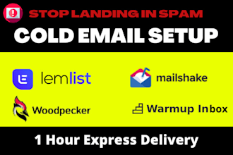 setup lemlist woodpecker warmupibox mailshake