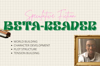 beta read your speculative fiction novel