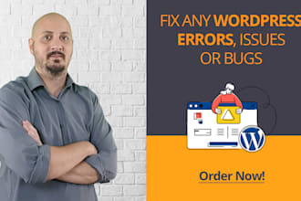 fix any wordpress errors, issues or bugs