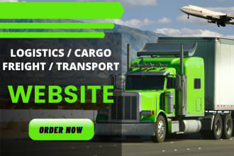 build logistics, dispatch, freight brokerage, transport and trucking website