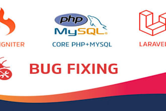create or fix php,laravel,codeigniter,rest api,ajax, jquery,html, css, js