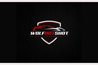 create automotive, car wash and car racing logo design