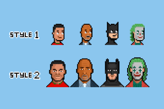 create pixel art avatar or profile picture