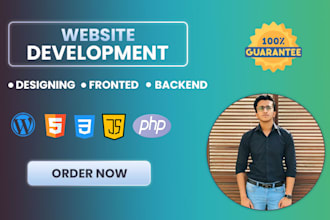 be your frontend web developer in HTML, CSS and javascript
