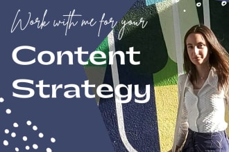 help with your market and content strategy, brand identity