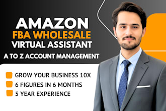 be your amazon fba wholesale virtual assistant