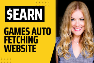 build automated games website to earn by google ads