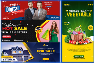 do professional website banner, header, web ads, or slider