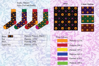 create beautiful and fun socks patterns