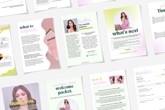 design a client welcome packet for your business coaching