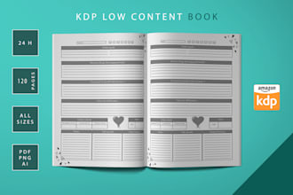 design amazon KDP interior pages