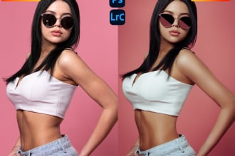 do high end portrait retouching, photo editing