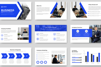 design a professional powerpoint presentation template and ppt slides