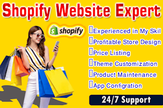 design or rebuild your shopify dropshipping store