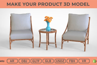 do 3d model glb ,usdz, shopify, nft