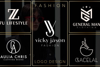 design luxury monogram fashion clothing brand logo and streetwear urban creator