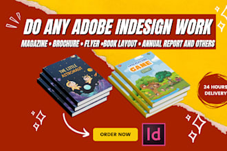 do any adobe indesign project, flyer, brochure, annual report design