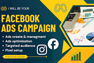 be your expert facebook ads campaign manager, instgram ads and meta ads manager