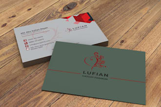 create minimalistic business card design