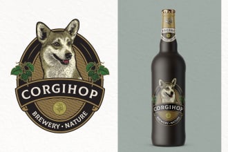 design vintage, hand drawn, logo, illustration for you