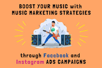 develop a music marketing strategy through facebook and instagram ads