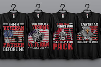 do army USA veteran and military tshirt