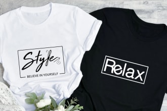 do a modern, minimalist, unique, typography tshirt design