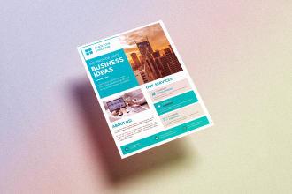 design corporate company flyer, bifold or trifold brochure using canva templates