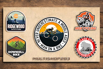 create the perfect logo for your mountain bike or outdoor brand