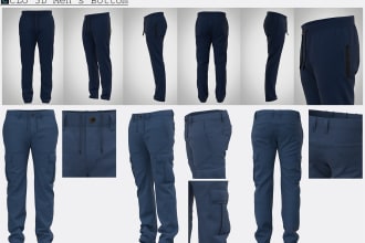 do 3d mockup for your trouser in clo or browzwear vstitcher