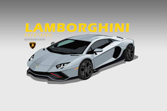 draw your vehicle into amazing vector illustration