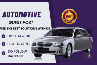 provide automotive, automobile, bike and car guest post